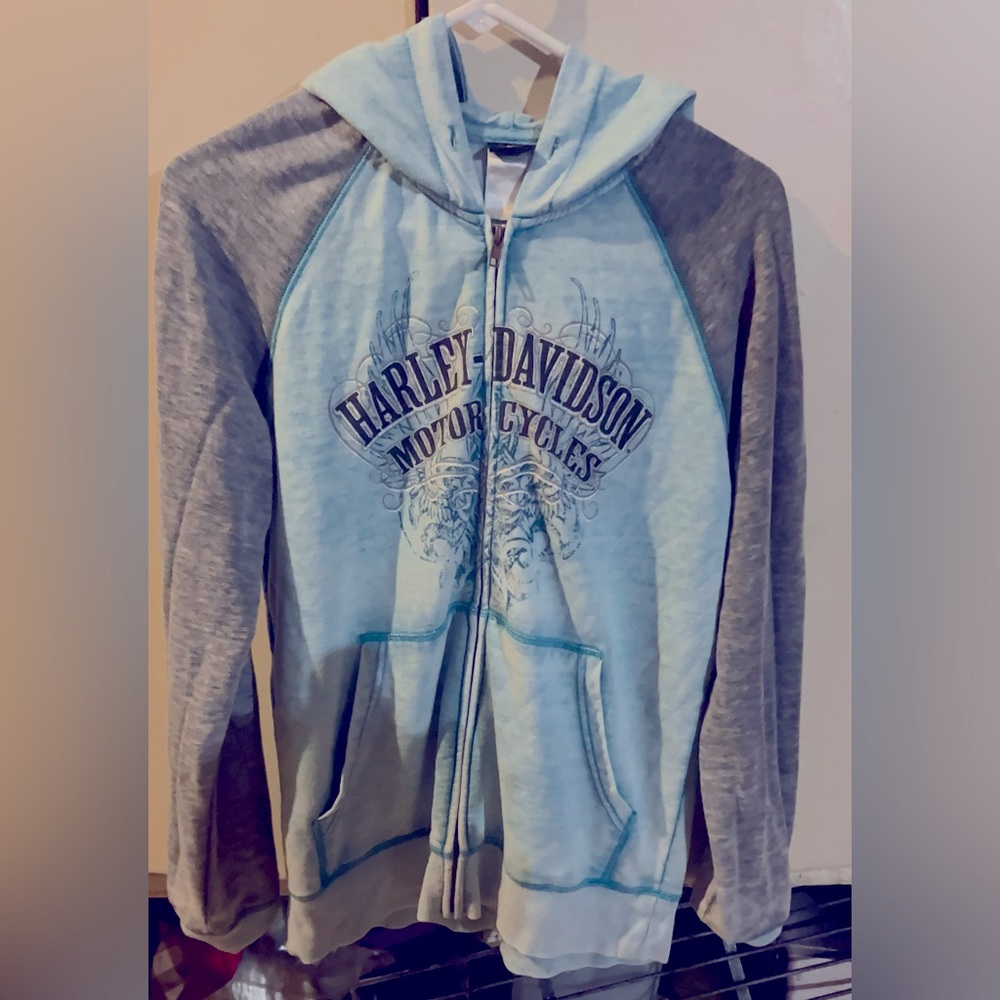 Harley Davidson zip up sweatshirt lightweight